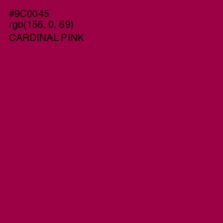 #9C0045 - Cardinal Pink Color Image