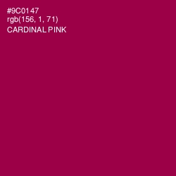 #9C0147 - Cardinal Pink Color Image