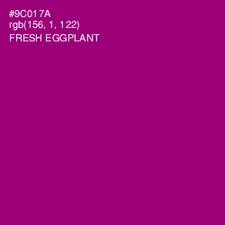 #9C017A - Fresh Eggplant Color Image