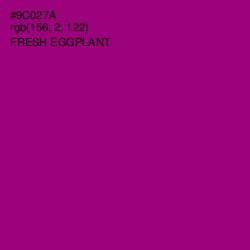 #9C027A - Fresh Eggplant Color Image