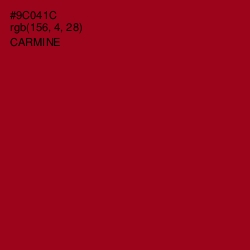 #9C041C - Carmine Color Image
