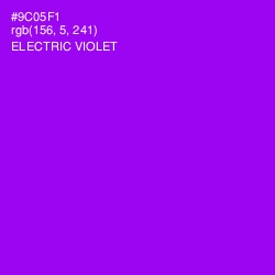 #9C05F1 - Electric Violet Color Image