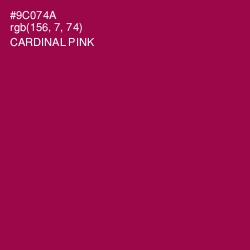 #9C074A - Cardinal Pink Color Image