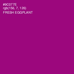 #9C077E - Fresh Eggplant Color Image