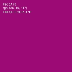 #9C0A75 - Fresh Eggplant Color Image