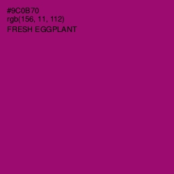 #9C0B70 - Fresh Eggplant Color Image