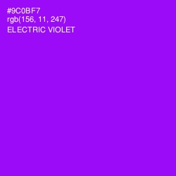 #9C0BF7 - Electric Violet Color Image