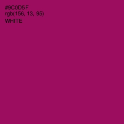 #9C0D5F - Cardinal Pink Color Image