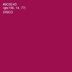 #9C0E4D - Disco Color Image