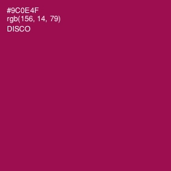 #9C0E4F - Disco Color Image