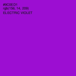 #9C0ED1 - Electric Violet Color Image