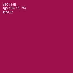 #9C114B - Disco Color Image