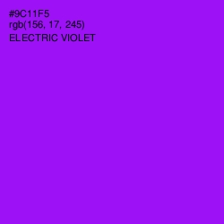 #9C11F5 - Electric Violet Color Image