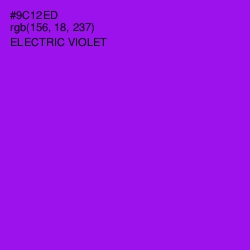 #9C12ED - Electric Violet Color Image