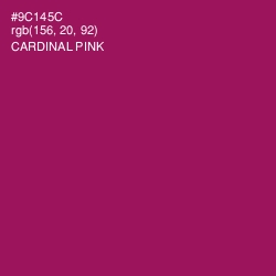 #9C145C - Cardinal Pink Color Image