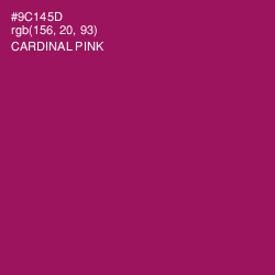 #9C145D - Cardinal Pink Color Image