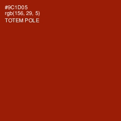 #9C1D05 - Totem Pole Color Image
