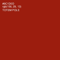#9C1D0D - Totem Pole Color Image