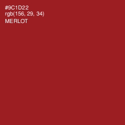 #9C1D22 - Merlot Color Image