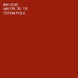 #9C1E0D - Totem Pole Color Image