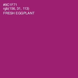 #9C1F71 - Fresh Eggplant Color Image