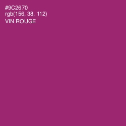 #9C2670 - Vin Rouge Color Image