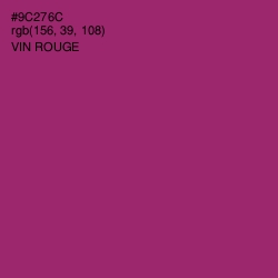 #9C276C - Vin Rouge Color Image