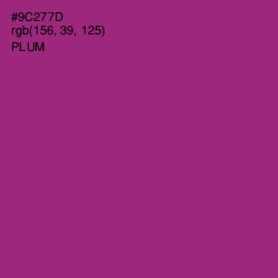 #9C277D - Plum Color Image