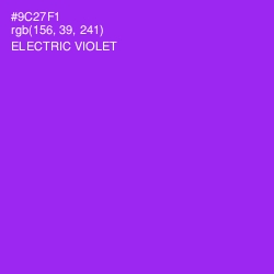 #9C27F1 - Electric Violet Color Image