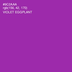 #9C2AAA - Violet Eggplant Color Image