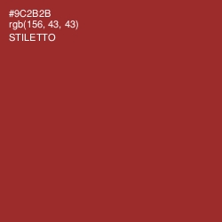#9C2B2B - Stiletto Color Image