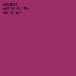 #9C2D69 - Vin Rouge Color Image