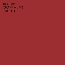 #9C2E32 - Stiletto Color Image