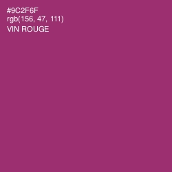 #9C2F6F - Vin Rouge Color Image
