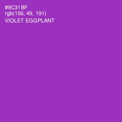 #9C31BF - Violet Eggplant Color Image