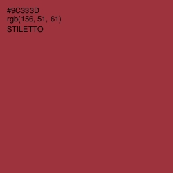 #9C333D - Stiletto Color Image