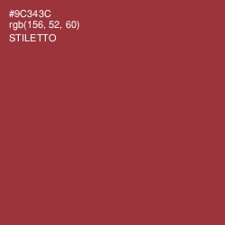 #9C343C - Stiletto Color Image