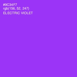 #9C34F7 - Electric Violet Color Image