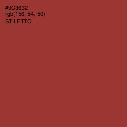 #9C3632 - Stiletto Color Image