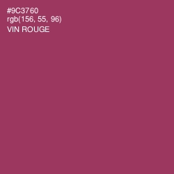 #9C3760 - Vin Rouge Color Image