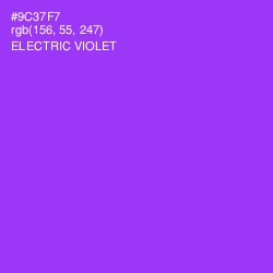 #9C37F7 - Electric Violet Color Image