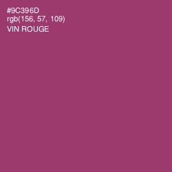 #9C396D - Vin Rouge Color Image