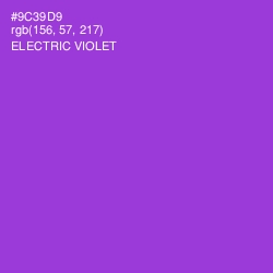 #9C39D9 - Electric Violet Color Image