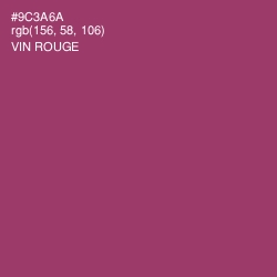 #9C3A6A - Vin Rouge Color Image