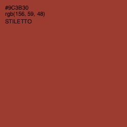 #9C3B30 - Stiletto Color Image