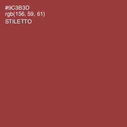 #9C3B3D - Stiletto Color Image