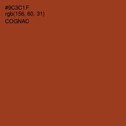 #9C3C1F - Cognac Color Image