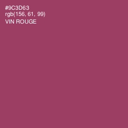 #9C3D63 - Vin Rouge Color Image