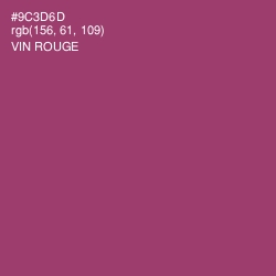 #9C3D6D - Vin Rouge Color Image