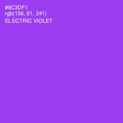 #9C3DF1 - Electric Violet Color Image